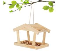 lyanny Mangeoires pour Oiseaux Sauvages - Maison en Bois pour Nourriture Animaux,Accessoires Mangeoire Colibri Extérieur,pour Jardin Cour Terrasse Balcon Fenêtre Arbre Clôture Intérieur Paysage