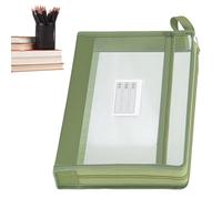 lyanny Pochette à Fermeture Éclair en - Double Couche Transparente A4 Portable | Sacs de Rangement en avec Fermeture Éclair - pour Fournitures Scolaires Devoirs Carnets Jeux Bureau École