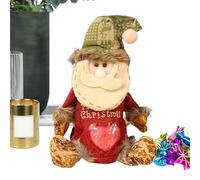 lyanny Sacs à bonbons de Noël - Motif 3D de fête - Avec Père Noël et rennes - Réutilisable - Pour fête, friandise de Noël