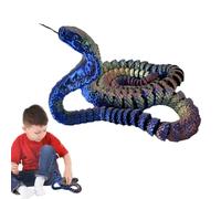 lyanny Serpent Animal imprimé en 3D, Jouet Serpent 3D, Jouets de Serpent, Jouets imprimés en 3D, Jouets Anti-Stress, Figurines Flexibles à Collectionner pour et