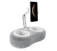 lyanny Support Coussin pour Téléphone sur Genoux | Support Téléphone Bureau - Télescopique Rotatif pour Appareil, Adapté au Sofa Lit et Coiffeuse