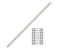 lyanny Support pour plantes d'intérieur - Barres métalliques flexibles avec pinces pour serre, jardin, pelouse, parterre d'intérieur et extérieur, orchidées, plantes potagères, réglable