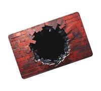 lyanny Tapis 3D À Effet De Trou - Paillasson Antidérapant avec Design De Trou sans,Tapis Absorbant 3D Illusion Optique,pour la Maison la Cuisine Le Salon l'Entrée Le Couloir et Le Dortoir