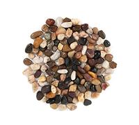 Lyaor 1kg Galets Polis Gravier Décoratif Naturel 0,8-1,5cm Mini Cailloux Décoratif Pierres de Rivière Galet Décoration pour Aquarium Vase Jardin Plantes
