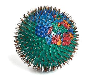 LYAPKO Acupuncture Hand / Foot Massage Ball 4.0 Ag 656 Needles. Premium Acupressure Active Massager for Adults and Children - Unique Patented Applicator Therapy Tool