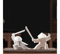 LYART Statue de samouraï décorative - Guerrier Japonais - Décoration pour Chambre d'enfant - Thé Kongfu - Porte-encens pour brûleur, Porte-encens (Blanc 2 et Blanc 3)