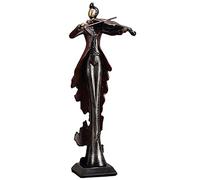LYART Statue rétro en résine - Figurine de musicien - Coffret cadeau - Décoration - Souvenir pour le salon, la chambre à coucher - Artisanat - Statue pour les amateurs de musique (violoniste)