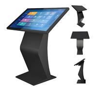 LYAYYDS Borne Libre-Service Interactive 21,5"/32", écran Tactile IPS HD 1080p, résistante aux intempéries, sur Pied, pour Usage extérieur/intérieur. Black-21.5