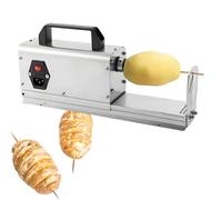 LYAYYDS Machine Commerciale de Tour de Pomme de Terre de trancheuse de Pomme de Terre de tornade avec 2 Types de Lames, épaisseur de 2 mm et 2,5 mm