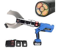 LYAYYDS Pince à sertir hydraulique avec Batterie 18 V 4,0 Ah, Force de sertissage de 60 KN à 120 KN, Ciseaux à câbles et Coupe-Fils électriques pour câbles en Aluminium et en cuivre. 120C