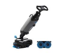 LYAYYDS Polisseuse de Sol Commerciale, Largeur 430 mm, Machine de Nettoyage de Moquette Haute Vitesse, autolaveuse sans Fil, polisseuse de Sol alimentée par Batterie 36 V / 10,5 Ah Grey