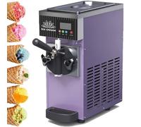 LYAYYDS Sorbetière Professionnelle pour la Maison, sorbetière de comptoir, capacité de 2,5 L/3,5 L, avec Fonction de Nettoyage Automatique, Produit 80 à 100 bâtonnets par Heure. Purple-750W