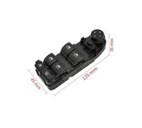 LYBH Interrupteur De Lève-vitre Électrique Pour BMW Série 5 E60 520 525 528 530 535i 2006-2010 61319122112 Bouton De Commande Électrique Électrique Interrupteur(NOIR 1)