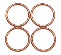 LYBH Joint De Moteur Moto Pour KDX200 1989-2006 KDX220R KDX220SR KX125 ZR1100 Collecteur D'échappement 46 Mm Joint De Couvercle Soupape(4 pièces)