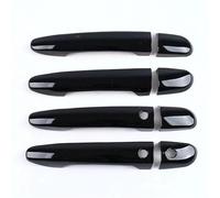 LYBH Pièces De Rechange Pour Poignées De Porte Extérieures Pour Mazda 2, 3 Et 6 (2007-2018) : Enjoliveur Et Cache Extérieure Poigner Porte Housse(Noir 1,2 boutons)