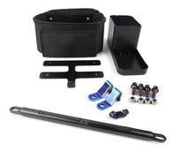 LYBH Porte-bidon pour Guidon De Moto pour Y&amaha NMAX, Xmax, TMAX 300, 250, 155, Sac De Rangement Motos Accessoires(Bright Black Set)