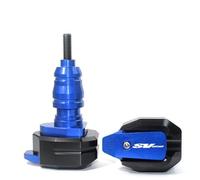 LYBH Protection Contre Les Chutes CNC pour Moto pour Suzuki SV650 / S SV 650 / SV650 SV650S, Tampons De Crash, Cadre Coulissant, Protection Contre Les Chocs Protections Anti-Collision(Bleu)