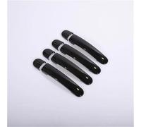 LYBH Protections Adhésives Pour Poignées De Porte Pour Skoda Pour Yeti (2009-2017) - Extérieures (avant Et Arrière)(Noir,0 trou de serrure)