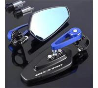 LYBH Retroviseur Embout de Guidon Rétroviseurs Latéraux De Guidon De Moto pour Suzuki GSXS 750 GSX-S 750 GSX S750 GSXS 1000 GT Rétroviseur Latéral À Rotation Arrière Moto Miroirs Arrière(Bleu)