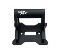 LYBH Support De Téléphone Intelligent pour Moto, Support De Navigation GPS pour CFMOTO 450MT 450 MT 2024 2025, Accessoires De Montage Support De Barre Navigation Moto(Noir 1,22MM)