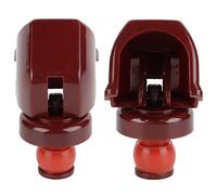 Lybunair 5Pcs Bouchons de Champagne et de Vin, Bouchons de Bouteilles en Silicone et en Plastique, Bouchon de Vin Mousseux Réutilisable pour Le Vin, Le Champagne et Plus de (Rouge)