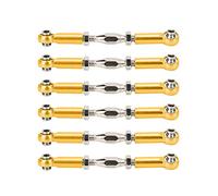 Lybunair 6 Pièces RC Tige de Direction, Tige de Poussée de Voiture RC en Alliage d'aluminium, Accessoires de Liaison de Tige de Tendeur pour Voiture 1/10 RC