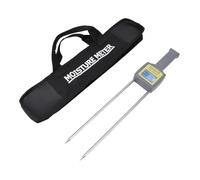 Lybunair Testeur numérique d'humidité des grains avec écran LCD rétroéclairé par LED, hygromètre portable à longue sonde avec mise hors tension automatique, détection précise pour