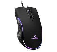 LYCANDER Souris optique filaire USB avec dpi réglable jusqu'à 6400 7 boutons LED cble 1,5 M