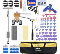 LYCAON Outil de réparation de Bosses Kit d'arrachage de Bosses, Pistolet à Colle Chaude, kit d'outils de réparation de Bosses, arrache-grêle, Instructions et vidéo incluses (107 PCS)