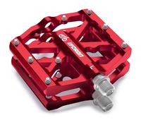 LYCAON Pédales de vélo, pédales de vélo de course/VTT MTB, 3 roulements CNC en alliage d'aluminium antidérapant, 9/16'' CR-MO axe en aluminium, pédales de vélo BMX, pédales de route antidérapantes