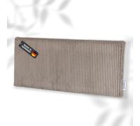Lycce Coussin mural en velours côtelé - Pour tête de lit, lit et dossier - Confortable et stable - Montage facile - Panneaux muraux rembourrés - Chambre et salle à manger (taupe)