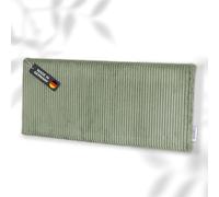 Lycce Coussin mural en velours côtelé - Pour tête de lit, lit et dossier - Confortable et stable - Montage facile - Panneaux muraux rembourrés - Pour chambre à coucher et salle à manger - Sauge