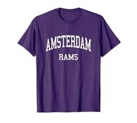 Lycée d'Amsterdam HS Amsterdam NY Retro Sports T-Shirt