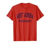 Lycée HS Aurora IL Retro Sports de West Aurora T-Shirt