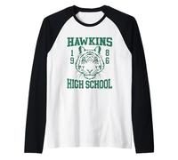 Lycée Tigers Hawkins Stranger Things 1986 Manche Raglan
