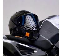 LYCFC Visiere Casque Moto pour AGV AX9, Casque Moto Pare Vent Casque Lentille Remplacement De Visière De Casque,Normal-H Clear Revo Red