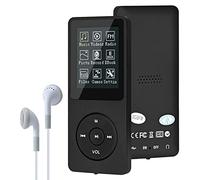 Lychee Lecteur de Musique numérique MP3/MP4 Mise à Niveau 8 Go Portable HiFi sans Perte de Son avec Musique/Radio FM/Lecteur de Livres électroniques, Prend en Charge jusqu'à 64 Go (Noir)