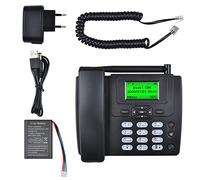 Lychee Téléphone de Bureau sans Fil GSM,Business IP Phone,avec écran 2,4" (Environ 6 cm),Téléphone Fixe de Bureau Hôtel Résidentiel (Noir 01)