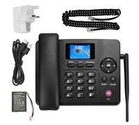 Lychee Téléphone fixe sans fil 2,3,4 G - Double SIM, WiFi - Multilingue, grand écran couleur avec rétroéclairage - Antenne amovible - Téléphone de bureau pour bureau/hôtel/appartements