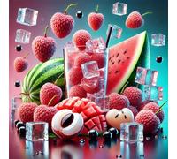 Lychee Watermelon Breeze - Concentré d'arôme de glace au litchi et à la pastèque - Végétalien - Sasami - 100ml
