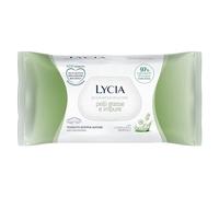 Lycia Lingettes démaquillantes peaux grasses et impures, 1 paquet refermable avec 60 lingettes