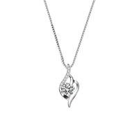 Lyciel haut de gamme Moissanite pendentif collier pour les femmes, 1CT s925 argent pur plaqué de platine, bon cadeau (BTXL-003,Inlaid with genuine moissanite diamonds)