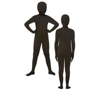 Lycra Noir Body Tout En 1 Halloween Seconde Peau Deuxième Enfants Déguisement