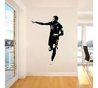LYCSticker mural en vinyle Motif France PSG Kylian Mbappé Football Sport Enfant Décoration Joueur Célèbre Étoile Affiche Enfants Cadeau 57 × 95 cm