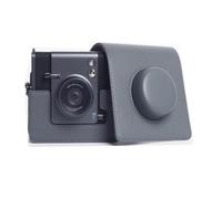 Lycuiw Etui de Protection pour Instax Wide Evo Sacoche rétro avec bandoulière Housse de Protection en Cuir PU étui pour Appareil Photo (Gris)