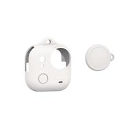 Lycuiw Housse de Protection en Silicone pour insta360 Go Ultra, caméra boîtier de Peau à Coque Souple,Capuchons d'objectif Housse de Protection d'objectif pour insta360 Go Ultra (Blanc)