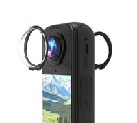 Lycuiw Protection d'objectif pour Insta360 X4 Air,Verre trempé optique Capuchon de protection d'objectif,Haute transparence,Dureté 10H,Accessoires de protection de caméra