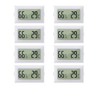 LYCXAMES Mini Thermomètres et Hygromètres Numériques LCD 2 en 1 pour l'Intérieur et l'Extérieur Pour Serre, Cave, Chambre Lot de 8