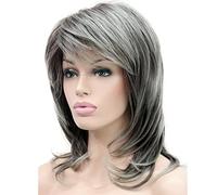 Lydell Long doux Shaggy dégradé classique Cap complète synthétique Perruques