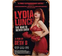 Lydia Lunch : The War Is Never Over 2019 Plaque en métal vintage rétro 20,3 x 30,5 cm
